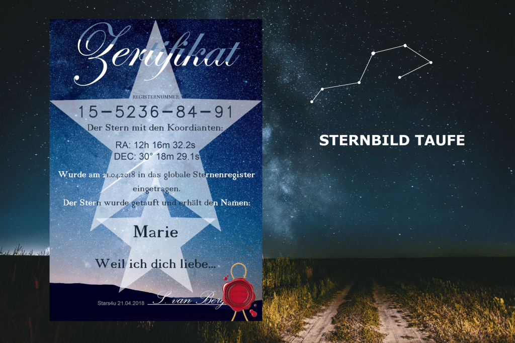 Stern kaufen » Jetzt mit Sterntaufe Stern taufen » Sternentaufe Weltweit